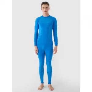Pánske termo nohavice 4F SEAMLESS UNDERWEAR-WAW24USEAM166-33S-BLUE
