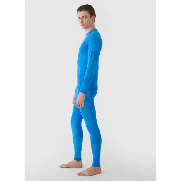 Pánske termo nohavice 4F SEAMLESS UNDERWEAR-WAW24USEAM166-33S-BLUE