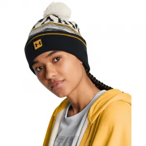 Pánska zimná čiapka UNDER ARMOUR M Halftime Pom Beanie-WHT 111