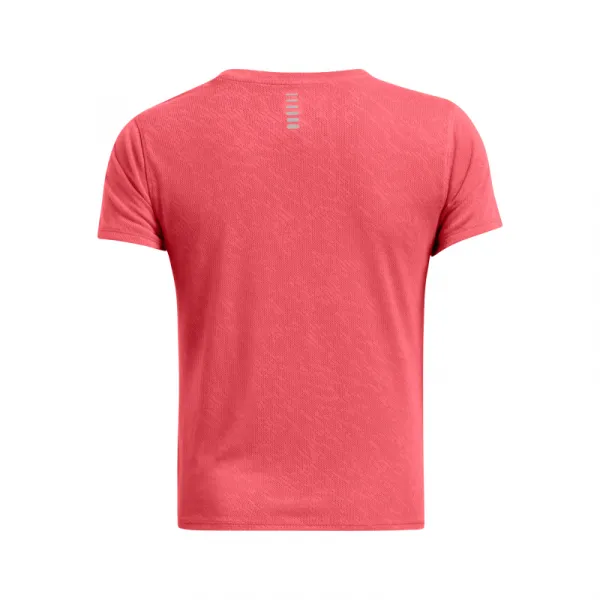 Dámske tréningové tričko s krátkym rukávom UNDER ARMOUR UA Launch Camo Shortsleeve-RED