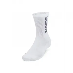 Ponožky UNDER ARMOUR 3 PACK-UA 3-Maker Mid-Crew-WHT