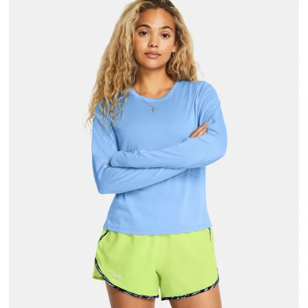 Dámske tréningové tričko s dlhým rukávom UNDER ARMOUR UA Launch Longsleeve - BLU
