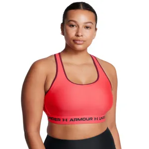 Dámska tréningová športová podprsenka UNDER ARMOUR Crossback Mid Bra-RED
