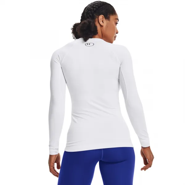 Dámske tréningové tričko s dlhým rukávom UNDER ARMOUR UA CG Authentics Crew-WHT