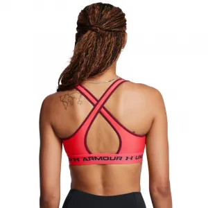 Dámska tréningová športová podprsenka UNDER ARMOUR Crossback Mid Bra-RED