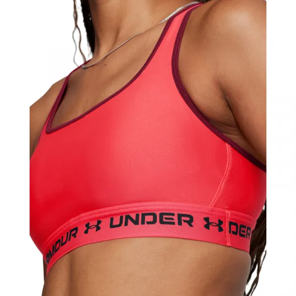 Dámska tréningová športová podprsenka UNDER ARMOUR Crossback Mid Bra-RED