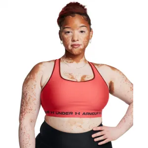 Dámska tréningová športová podprsenka UNDER ARMOUR Crossback Mid Bra-RED