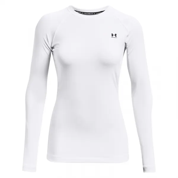 Dámske tréningové tričko s dlhým rukávom UNDER ARMOUR UA CG Authentics Crew-WHT