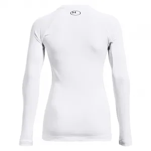 Dámske tréningové tričko s dlhým rukávom UNDER ARMOUR UA CG Authentics Crew-WHT