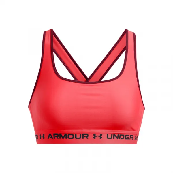 Dámska tréningová športová podprsenka UNDER ARMOUR Crossback Mid Bra-RED