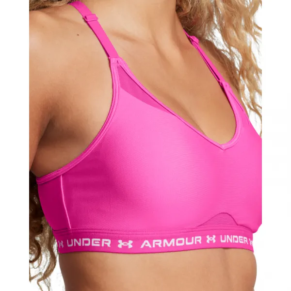 Dámska tréningová športová podprsenka UNDER ARMOUR UA Crossback Low Bra-PNK