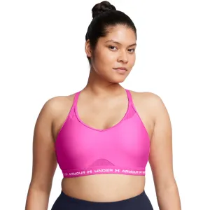 Dámska tréningová športová podprsenka UNDER ARMOUR UA Crossback Low Bra-PNK
