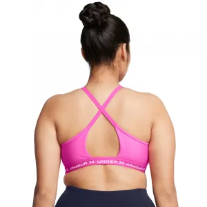 Dámska tréningová športová podprsenka UNDER ARMOUR UA Crossback Low Bra-PNK