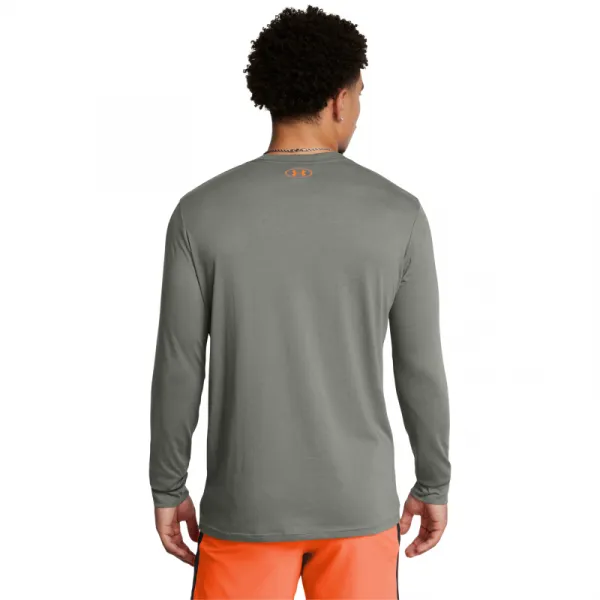 Pánske tričko s dlhým rukávom UNDER ARMOUR PROJECT ROCK UA PROJECT ROCK BRAHMA BULL LS-GRN