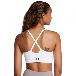 Dámska tréningová športová podprsenka UNDER ARMOUR Vanish Seamless Low Bra-WHT