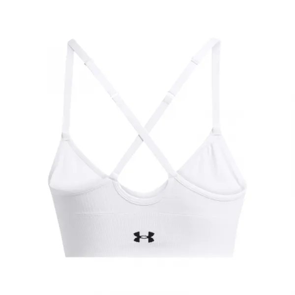 Dámska tréningová športová podprsenka UNDER ARMOUR Vanish Seamless Low Bra-WHT