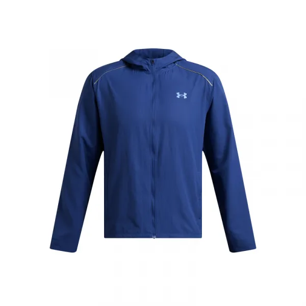 Pánska bežecká bunda UNDER ARMOUR UA STORM RUN HOODED JACKET-BLU