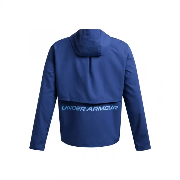Pánska bežecká bunda UNDER ARMOUR UA STORM RUN HOODED JACKET-BLU
