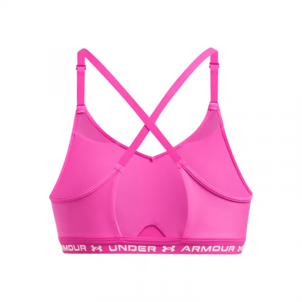 Dámska tréningová športová podprsenka UNDER ARMOUR UA Crossback Low Bra-PNK