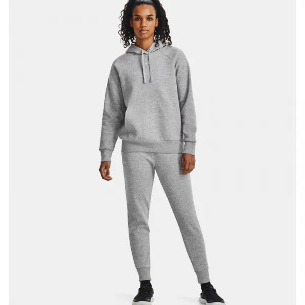 Dámske zateplené tepláky UNDER ARMOUR UA Rival Fleece Jogger-GRY