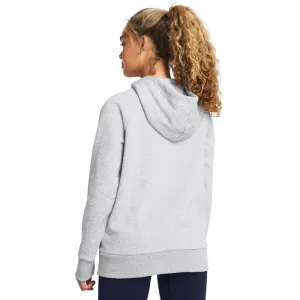 Dámska zateplená mikina s kapucňou UNDER ARMOUR Rival Fleece Wordmark Hoodie-GRY