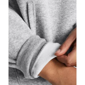 Dámska zateplená mikina s kapucňou UNDER ARMOUR Rival Fleece Wordmark Hoodie-GRY