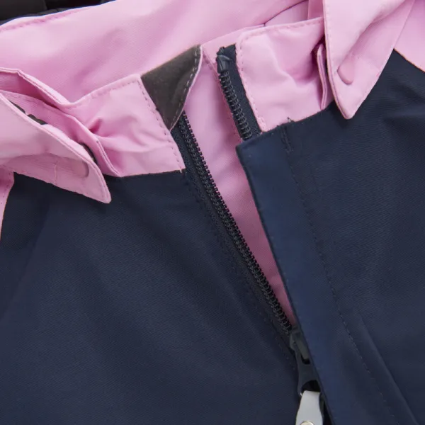 Dievčenský zimný overal COLOR KIDS Coverall - Colorblock & Solid-741597.5214-Lilac chiffon