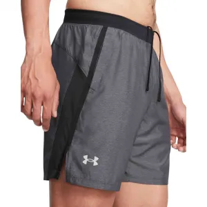 Pánske tréningové kraťasy UNDER ARMOUR UA LAUNCH 7 HEATHER SHORTS-BLK
