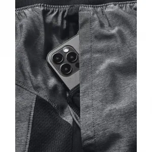Pánske tréningové kraťasy UNDER ARMOUR UA LAUNCH 7 HEATHER SHORTS-BLK