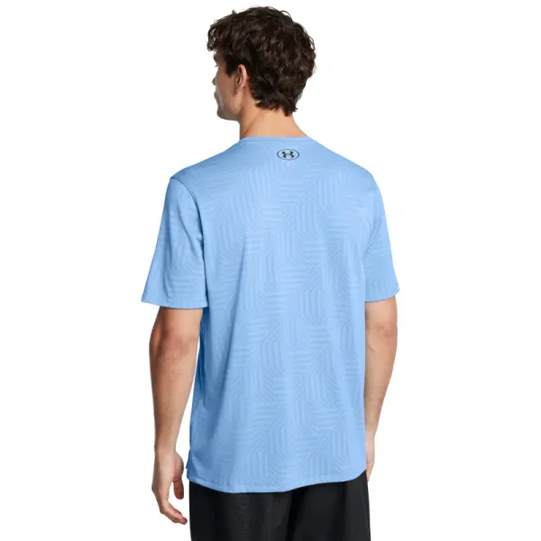 Pánske tréningové tričko s krátkym rukávom UNDER ARMOUR UA Tech Vent Geotessa SS-BLU