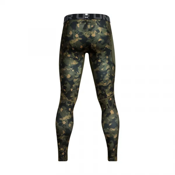 Pánske kompresné legíny UNDER ARMOUR UA HG Armour Prtd Lgs-GRN
