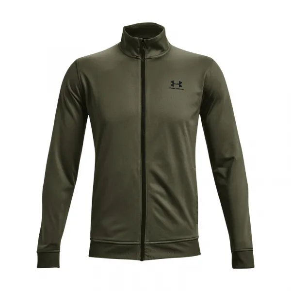 Pánska mikina so zipsom UNDER ARMOUR SPORTSTYLE TRICOT JACKET-GRN