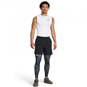Pánske kompresné legíny UNDER ARMOUR UA HG Armour Prtd Lgs-BLK