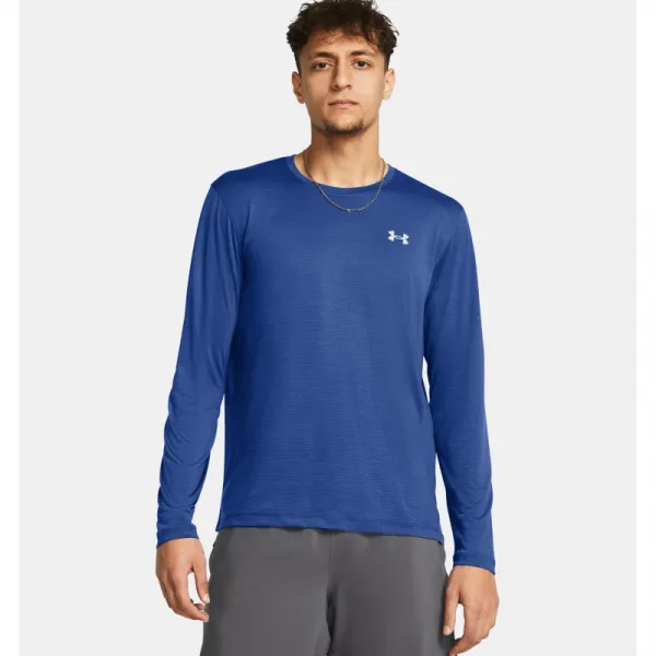 Pánske tréningové tričko s dlhým rukávom UNDER ARMOUR UA LAUNCH LONGSLEEVE-BLU