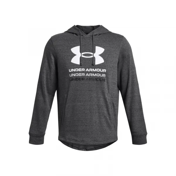 Pánska mikina s kapucňou UNDER ARMOUR UA Rival Terry Graphic Hood-GRY