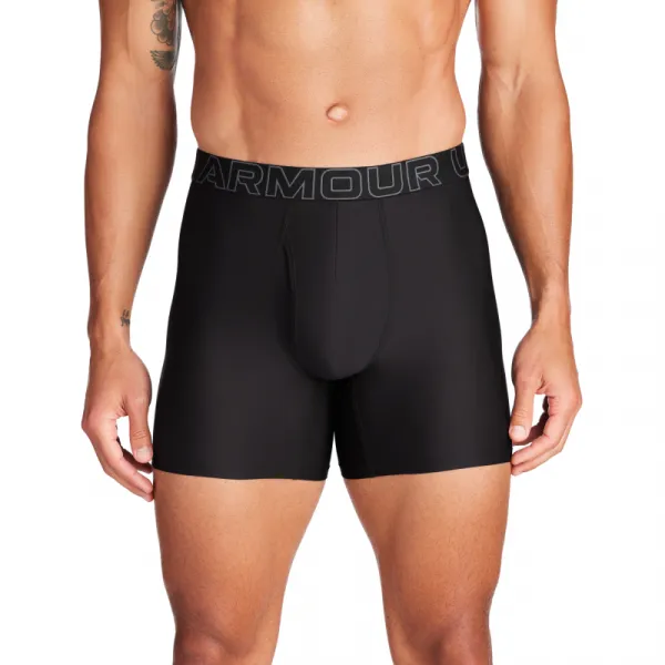 Pánske boxerky UNDER ARMOUR 6 PACK-Perf Tech Mesh 6 inch-Black