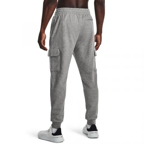 Pánske zateplené tepláky UNDER ARMOUR UA Rival Fleece Cargo Jogger-GRY