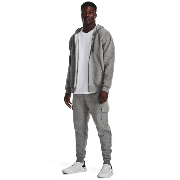 Pánske zateplené tepláky UNDER ARMOUR UA Rival Fleece Cargo Jogger-GRY