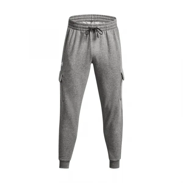 Pánske zateplené tepláky UNDER ARMOUR UA Rival Fleece Cargo Jogger-GRY