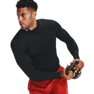 Pánske kompresné tričko s dlhým rukávom UNDER ARMOUR UA HG Armour Comp Mock LS-BLK