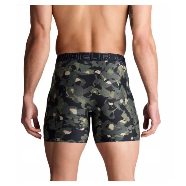 Pánske boxerky UNDER ARMOUR 6 PACK-Perf Tech Nov 6 inch-MARINE OD GREEN