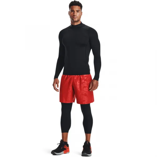 Pánske kompresné tričko s dlhým rukávom UNDER ARMOUR UA HG Armour Comp Mock LS-BLK
