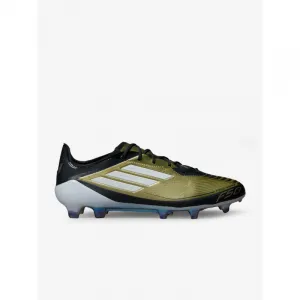 Pánske futbalové kopačky outdoorové ADIDAS F50 Elite Messi M FG gold metallic cloud white core black