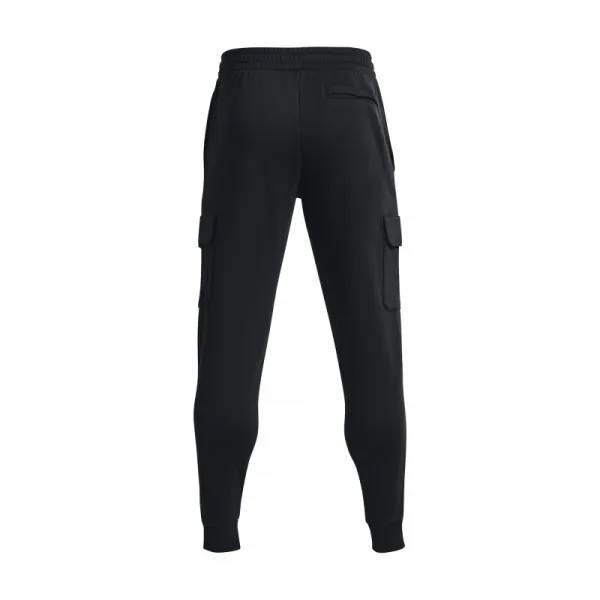 Pánske zateplené tepláky UNDER ARMOUR UA Rival Fleece Cargo Jogger-BLK