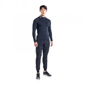 Pánske kompresné tričko s dlhým rukávom UNDER ARMOUR UA HG Armour Comp Mock LS-BLK