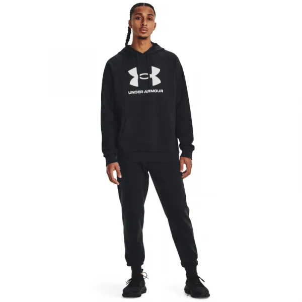 Pánska zateplená mikina s kapucňou UNDER ARMOUR UA Rival Fleece Logo HD-BLK