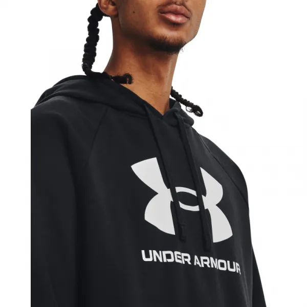 Pánska zateplená mikina s kapucňou UNDER ARMOUR UA Rival Fleece Logo HD-BLK