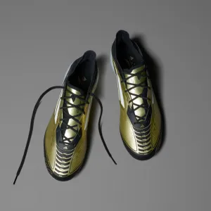 Pánske futbalové kopačky outdoorové ADIDAS F50 Elite Messi M FG gold metallic cloud white core black