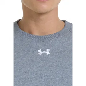 Pánska zateplená mikina UNDER ARMOUR UA Rival Fleece Crew-GRY I