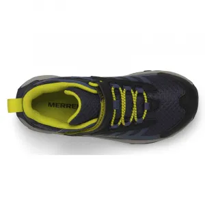 Chlapčenská členková turistická obuv MERRELL Moab Speed 2 Mid A C WTRPF navy hiviz